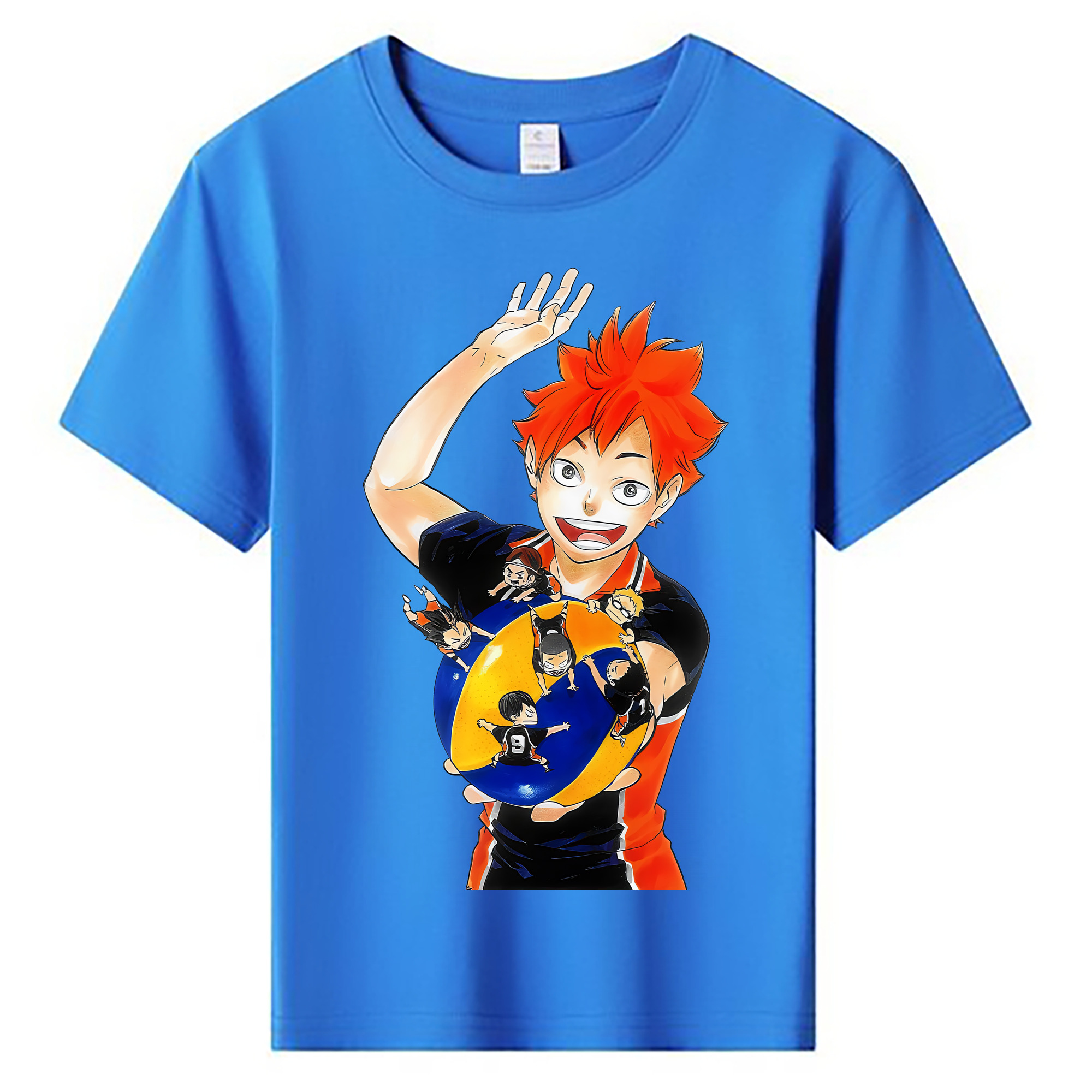 （画像用） ハイキュー!! Haikyu!! 綿100％キッズTシャツ（フロントプリント）